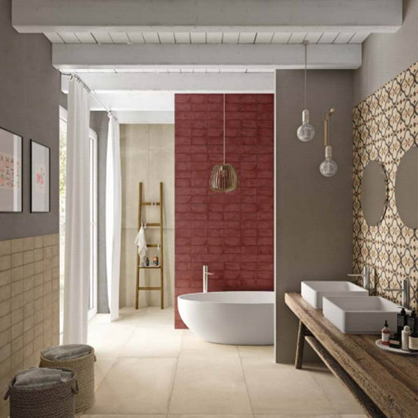 Newtown Red Subway Porcelain 200×100 Project Photo