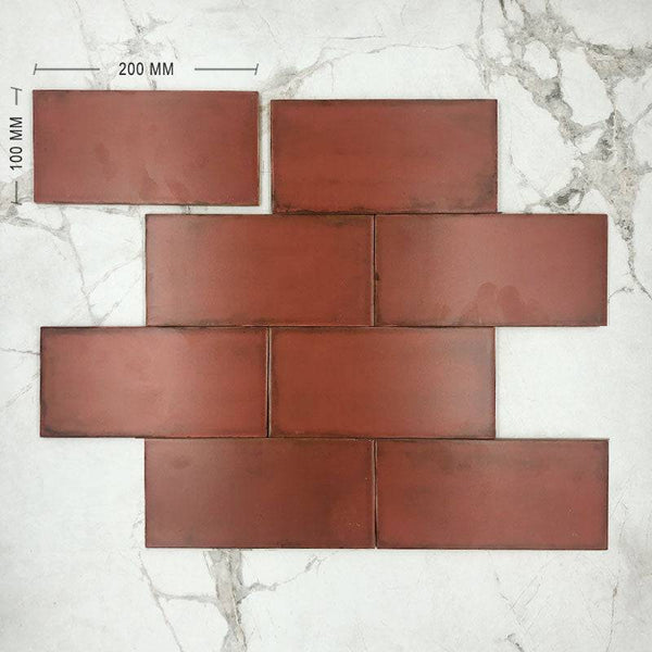 Newtown Red Subway Porcelain Dimension