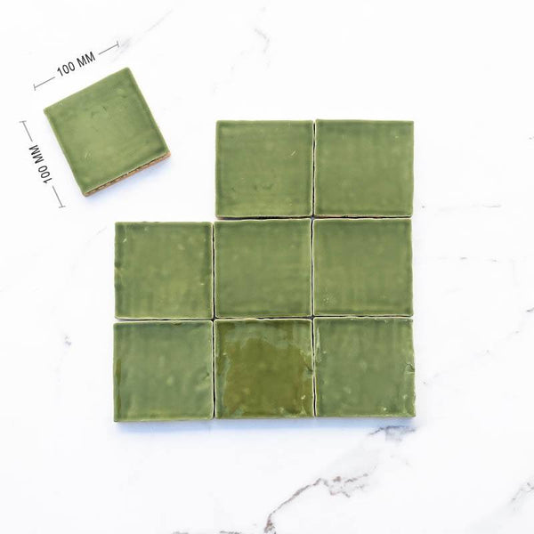 Olive Moroccan Ceramic 100x100 - Stone and Tile Projects
