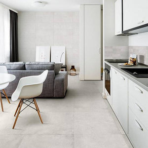 Oxford Ash Grey Concrete Porcelain - Stone and Tile Projects
