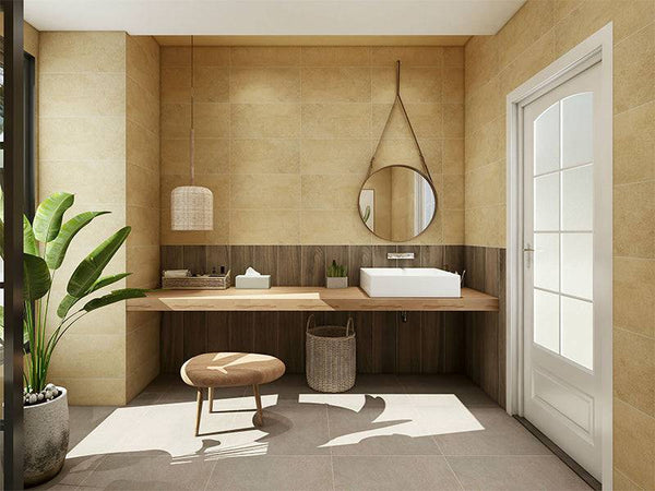 Oxford Canary Concrete Porcelain - Stone and Tile Projects