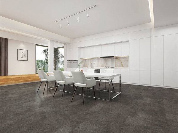 Oxford Deep Grey Concrete Porcelain - Stone and Tile Projects
