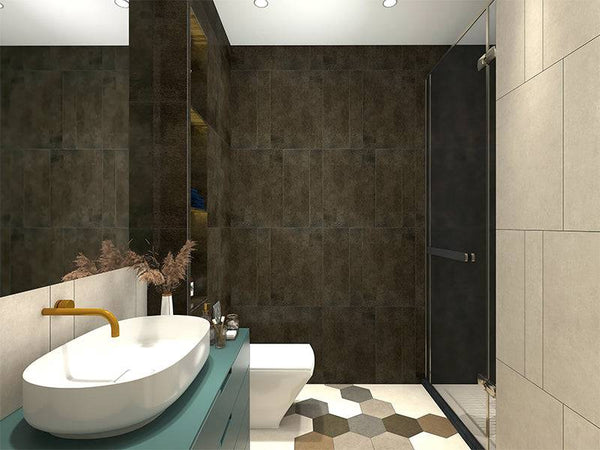 Oxford Sepia Concrete Porcelain - Stone and Tile Projects