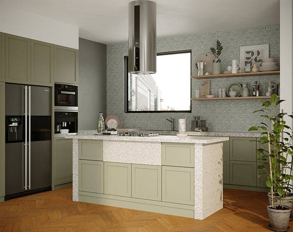 Paradiso Green Mini Bricks Marble Mosaic - Stone and Tile Projects