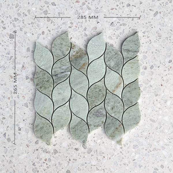 Paradiso Green Leaf Marble Mosaic - Stone and Tile Projects