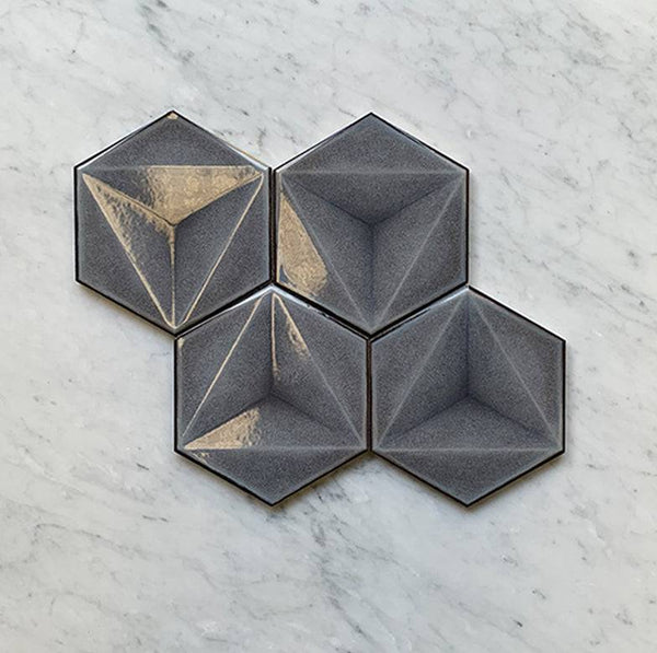 Parma Grigio Italian Hexagon Porcelain - Stone and Tile Projects