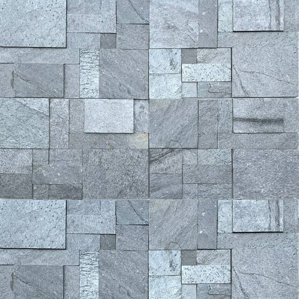 Modular Silver Quartzite Cladding - Stone and Tile Projects