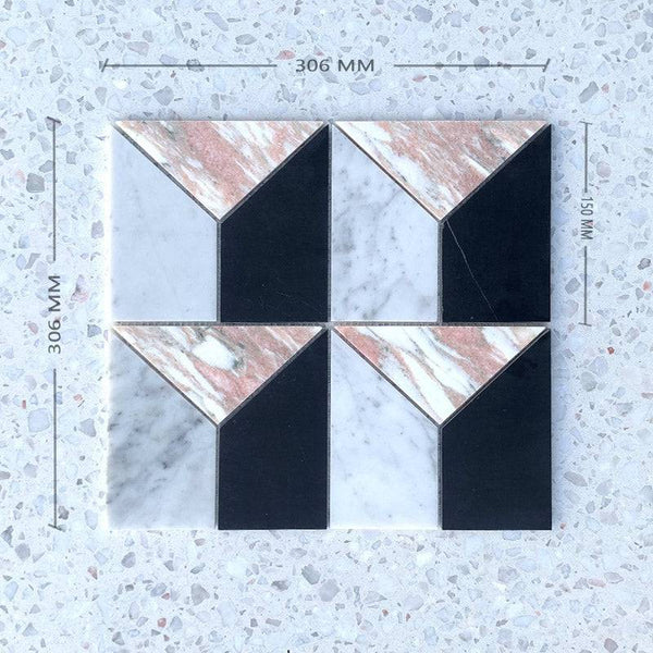 Purist Deco Rosa - Stone and Tile Projects