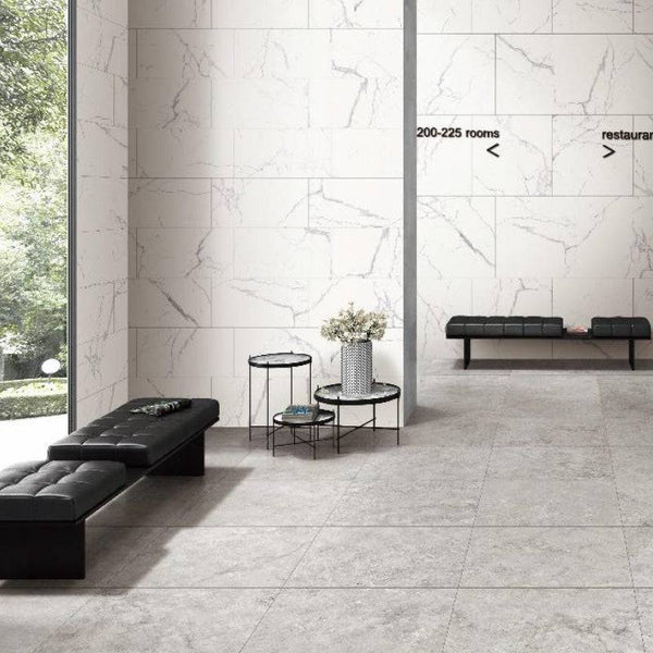 Roma Travertine Grey 20 mm Porcelain Paver - Stone and Tile Projects