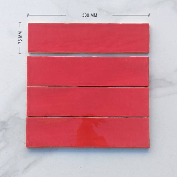 Rojo Moroccan Ceramic 300x75 - Stone and Tile Projects