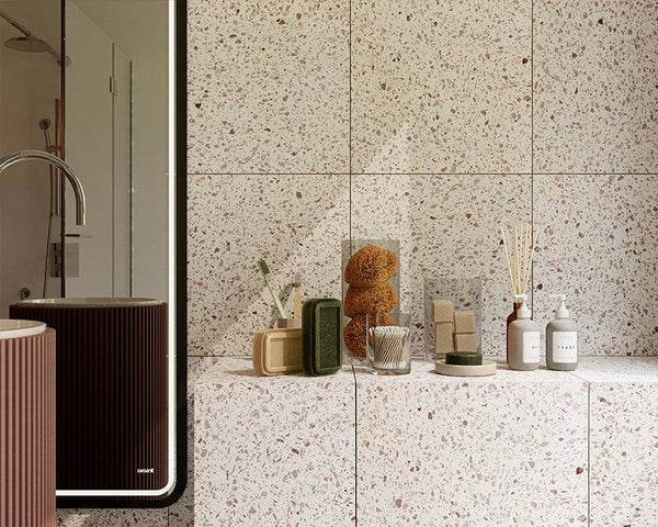 Rose Pink Terrazzo STP-23 - Stone and Tile Projects
