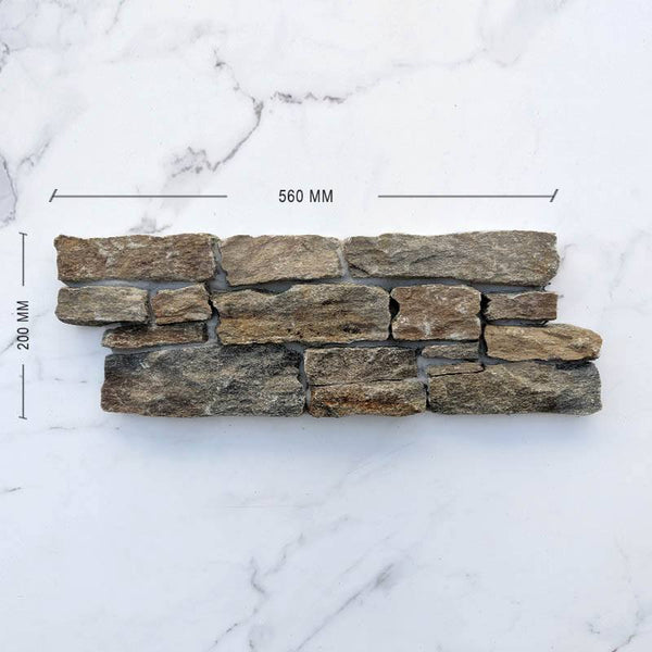 Rustic Quartzite Interlocking Cladding - Stone and Tile Projects