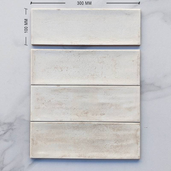 Rustic Cream Spanish Subway Ceramic 300x100 - Stone and Tile Projects