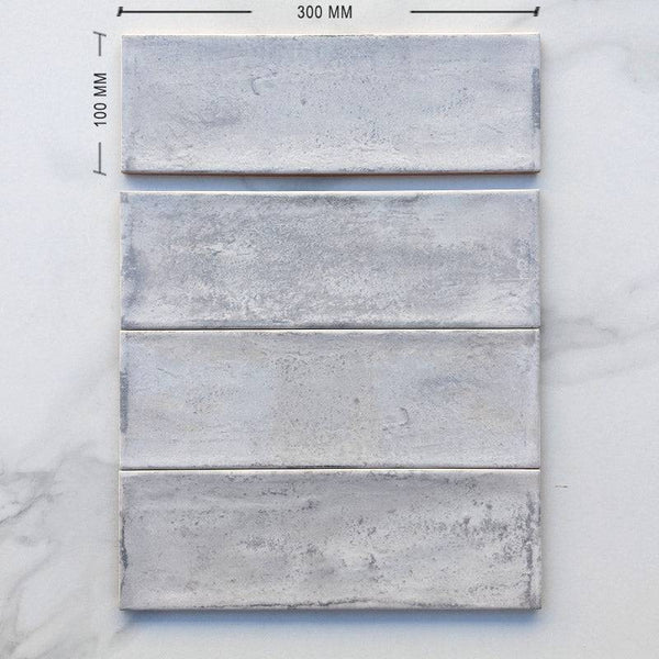 Rustic Silver Spanish Subway Ceramic 300x100 - Stone and Tile Projects
