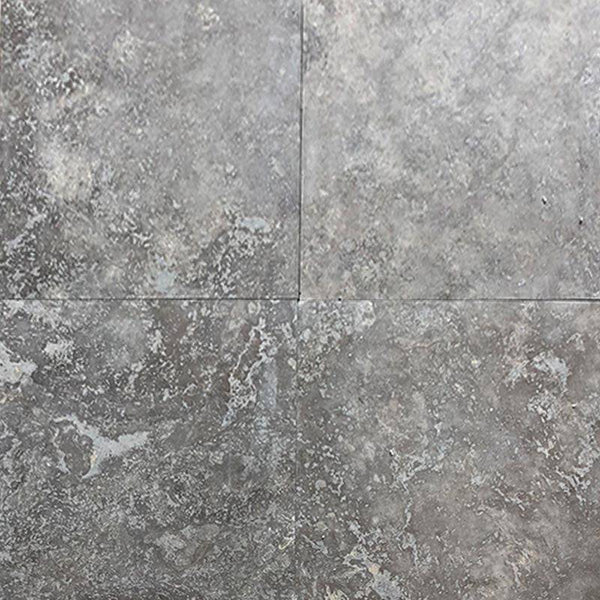 SILVER TRAVERTINE FILLED AND HONED VARIATION
