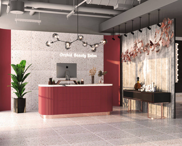 Soft Pink Terrazzo STP-05 - Stone and Tile Projects