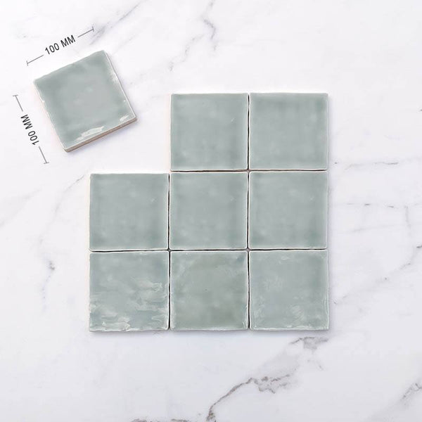 Sage Moroccan Ceramic 100x100 - Stone and Tile Projects