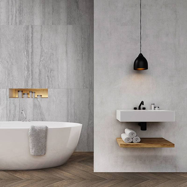 Siena White Rectified Porcelain - Stone and Tile Projects