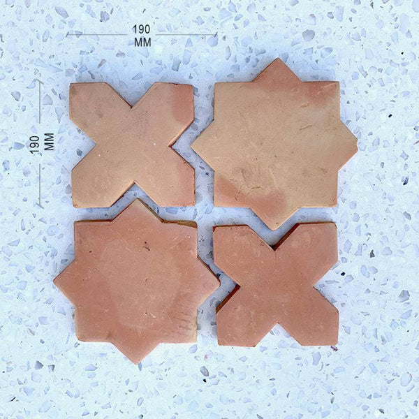 Arcilla Rosso Star and Cross - Stone and Tile Projects