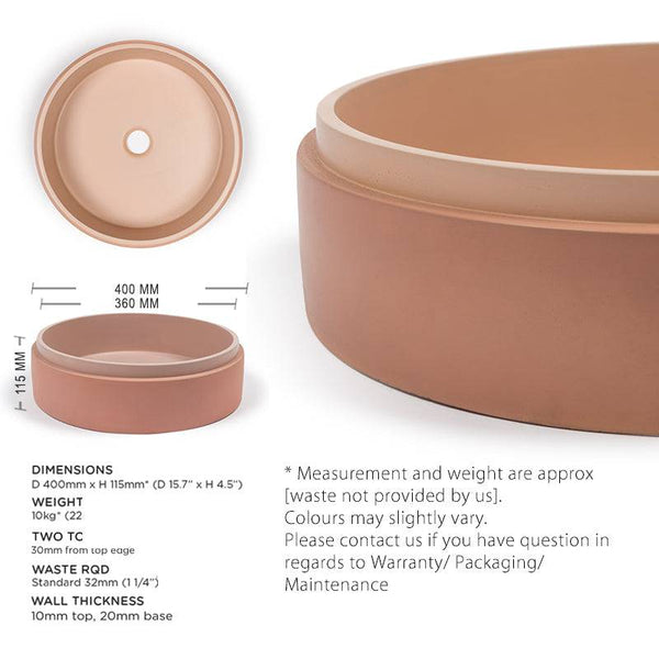 Nood Co Step Round Basin Collection - Stone and Tile Projects