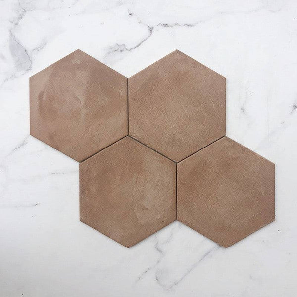 Terracotta Rosso Italain Hexagon Porcelain
