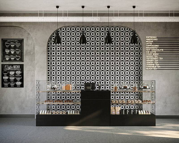 Tessellated Carrara Nero Marble Mosaic - Stone and Tile Projects