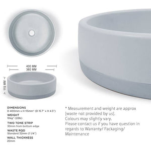 Nood Co Two Tone Bowl Basin Collection - Stone and Tile Projects