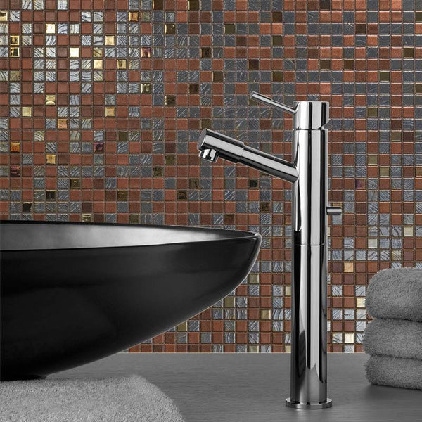 Cocktail Bloody Mary Glass Mosaic Pool Tile - Stone and Tile Projects