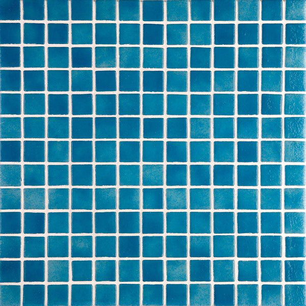 Niebla 2510-A turquoise Glass Mosaic Pool Tile - Stone and Tile Projects