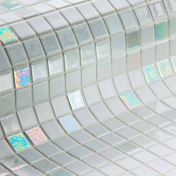 Iris Diamond Glass Mosaic Pool Tile - Stone and Tile Projects