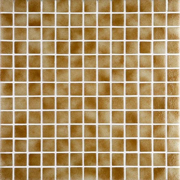 Niebla 2513-A Ginger Glass Mosaic Pool Tile - Stone and Tile Projects