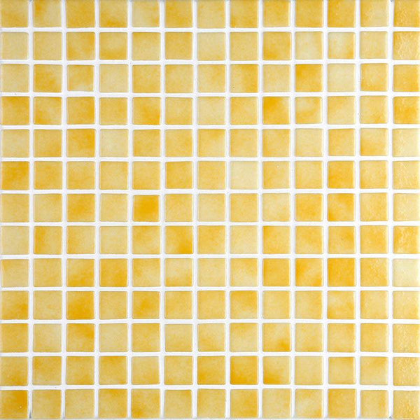 Niebla 2525-B Yellow Glass Mosaic Pool Tile - Stone and Tile Projects