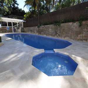 AUS Topaz Glass Mosaic Pool Tile - Stone and Tile Projects