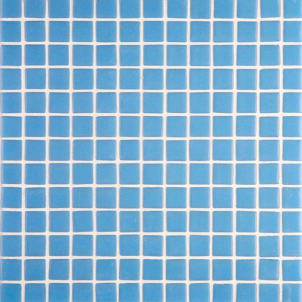 Lisa 2535-A Pale Blue Glass Mosaic Pool Tile - Stone and Tile Projects