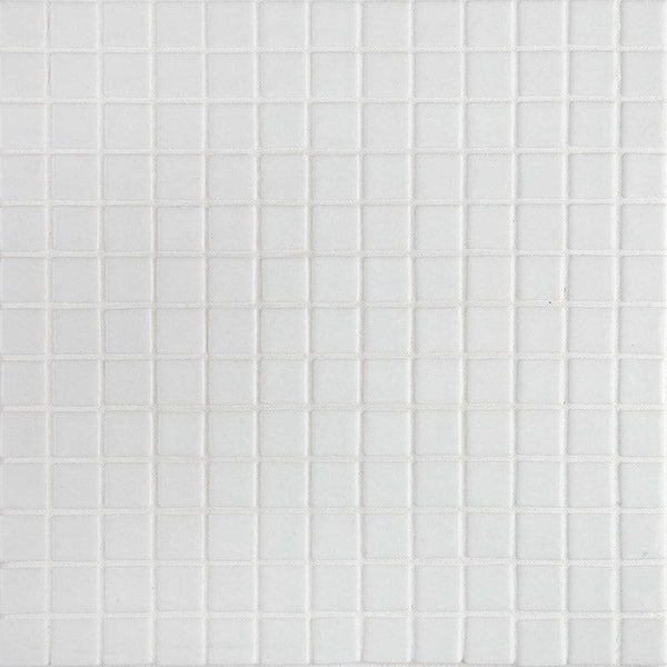Lisa 2545-A White Glass Mosaic Pool Tile - Stone and Tile Projects