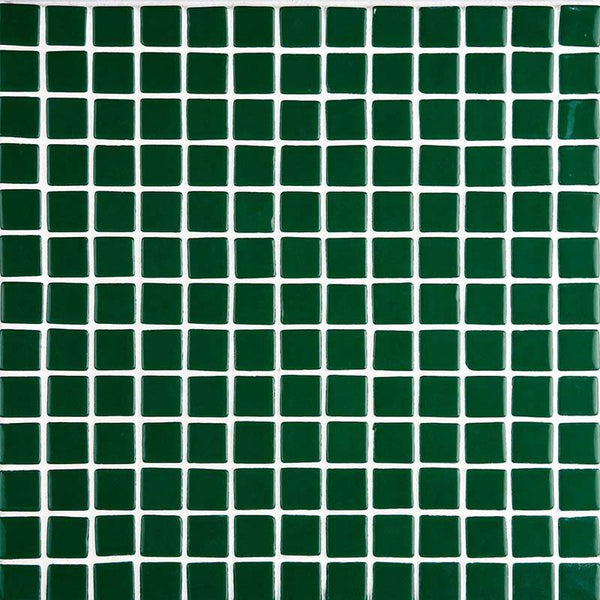 Lisa 2555-C Dark Green Glass Mosaic Pool Tile - Stone and Tile Projects