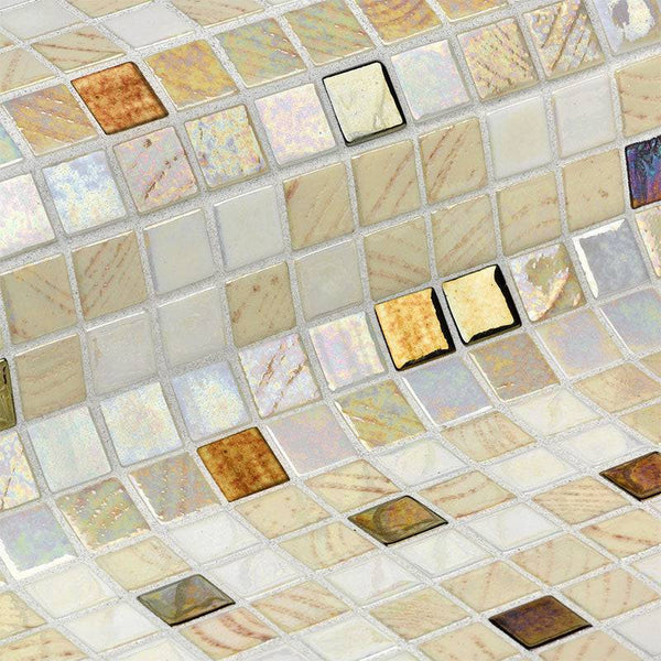 Cocktail Daiquiri Glass Mosaic Pool Tile - Stone and Tile Projects