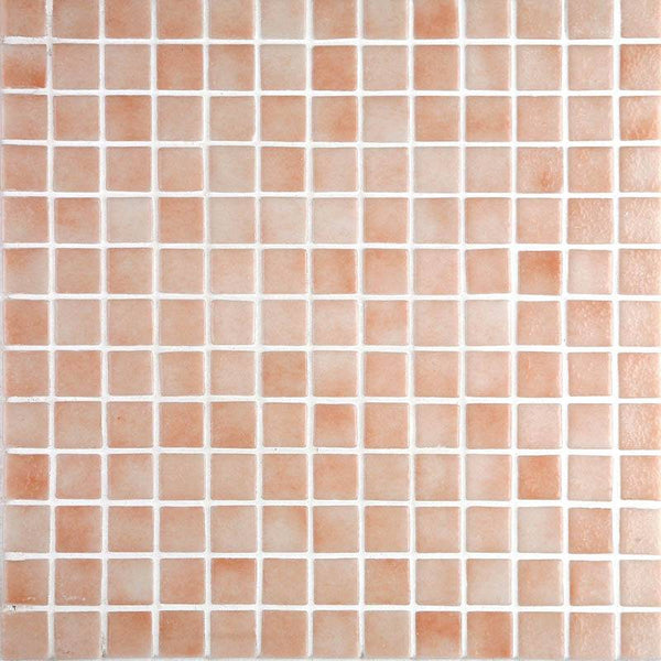 Niebla 2523-B Pale Rose Glass Mosaic Pool Tile - Stone and Tile Projects