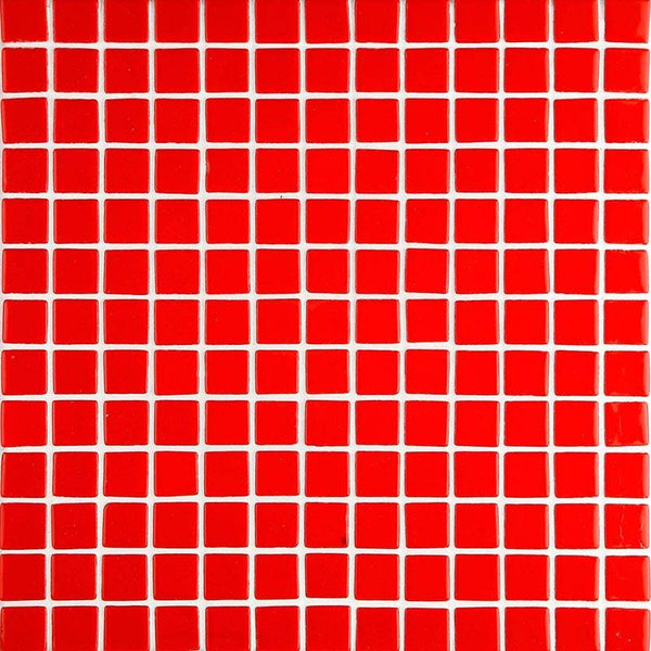 Lisa 2537-E Red Glass Mosaic Pool Tile - Stone and Tile Projects