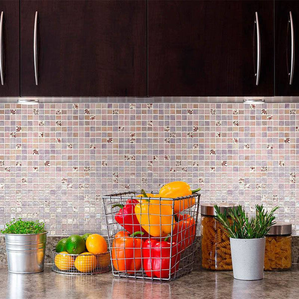 Topping Violet Glass Mosaic Pool Tile - Stone and Tile Projects
