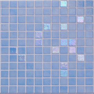 AUS Aquamarine Glass Mosaic Pool Tile - Stone and Tile Projects