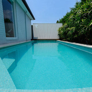 AUS Tourmaline Glass Mosaic Pool Tile - Stone and Tile Projects