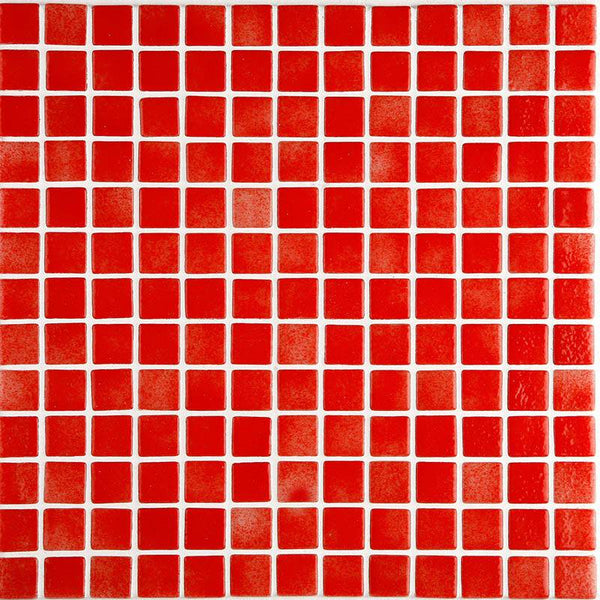 Niebla 2506-C Red Glass Mosaic Pool Tile - Stone and Tile Projects