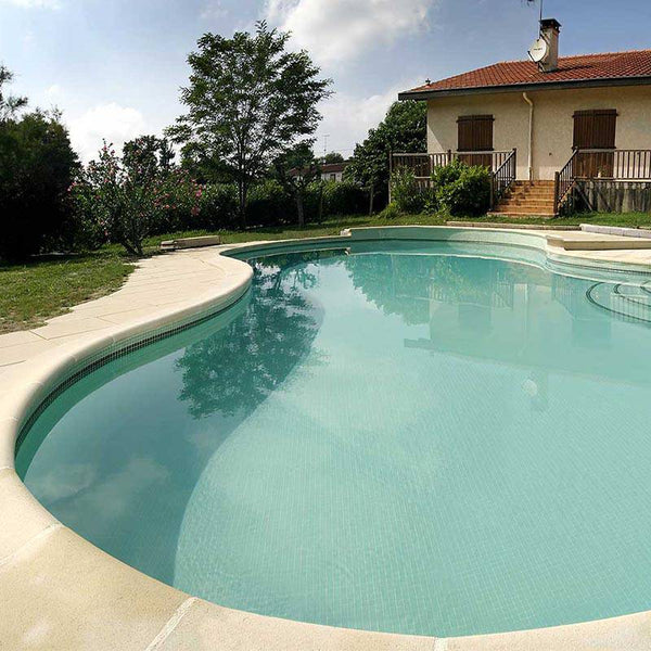 Lisa 2549-A Light Green Glass Mosaic Pool Tile - Stone and Tile Projects