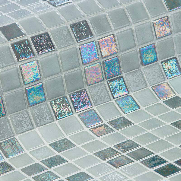 Iris Stone Glass Mosaic Pool Tile - Stone and Tile Projects