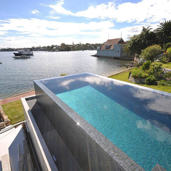 Space Capricorn Glass Mosaic Pool Tile - Stone and Tile Projects