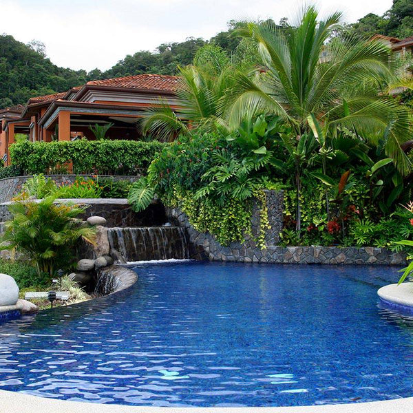 Niebla 2562-B Dark Blue Glass Mosaic Pool Tile - Stone and Tile Projects