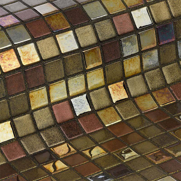 Cocktail Cosmopolitan Glass Mosaic Pool Tile - Stone and Tile Projects