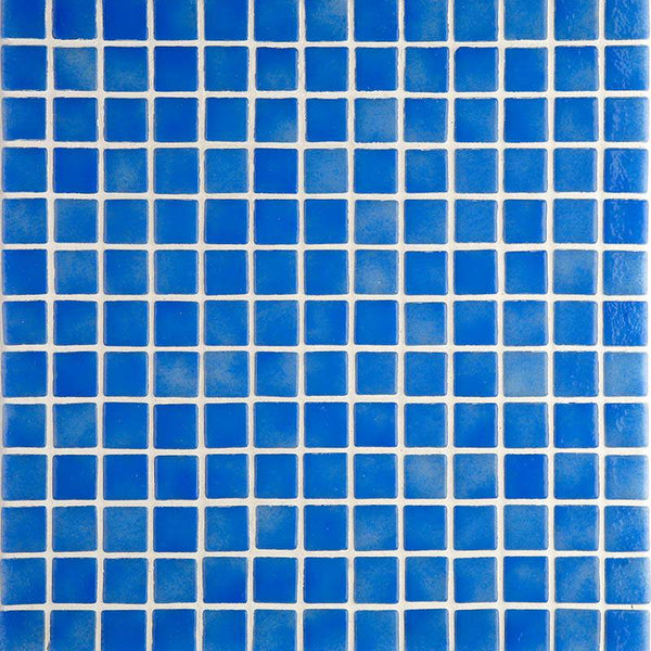 Niebla 2505-A Blue Glass Mosaic Pool Tile - Stone and Tile Projects