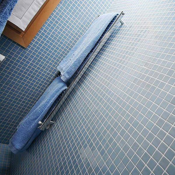 Lisa 2535-A Pale Blue Glass Mosaic Pool Tile - Stone and Tile Projects